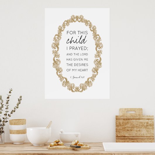 Schitterende Bijbel met scripts Verse geïnspireerd Poster (Keuken)