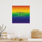 Schitterende Bijbelcitaat voor regenboogbijbel Poster (Keuken)