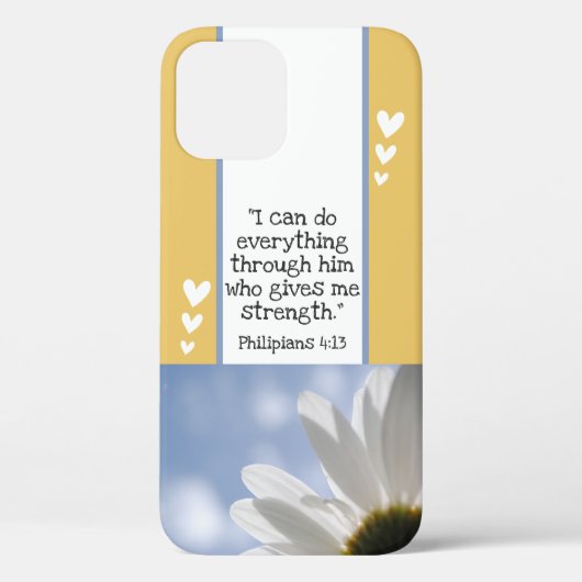 Schitterende bijbelfoto van Verse Daisy, aangepast Case-Mate iPhone Case (Achterkant)