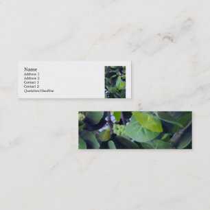 Schitterende bladeren mini visitekaartje