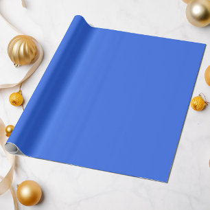 Schitterende blauwe, vaste kleur #376eea Alle kere Cadeaupapier