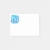 Schitterende blauwe Waterverf watersurfplanken kun Post-it® Notes (Voorkant)