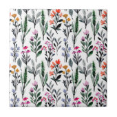 Schitterende bloementuin Botanische liefhebbers wi Tegeltje (Voorkant)