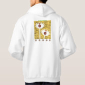 Schitterende bloemstijl hoodie (Achterkant)