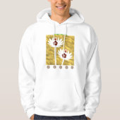 Schitterende bloemstijl hoodie (Voorkant)