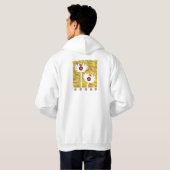 Schitterende bloemstijl hoodie (Achterkant volledig)
