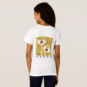 Schitterende bloemstijl t-shirt (Achterkant volledig)