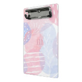 Schitterende Blush en blauwe Abstracte Waterverf v Mini Klembord (Angled2)