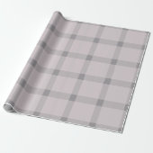 Schitterende Blush en grijze Stripes Cadeaupapier (Uitgerold)