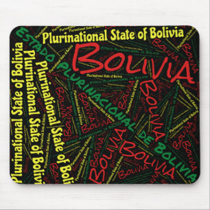 Schitterende Bolivia Vlag kleuren Patriottisch Muismat