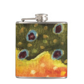 Schitterende Brook Trout Fly Fishing Fisherman Ang Heupfles (Voorkant)