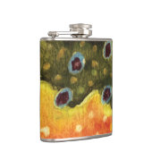 Schitterende Brook Trout Fly Fishing Fisherman Ang Heupfles (Rechts)