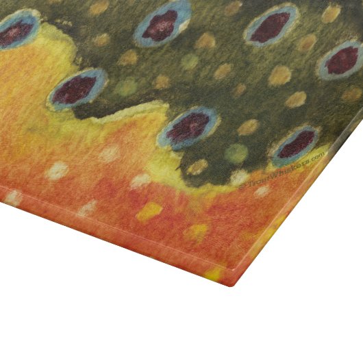 Schitterende Brook Trout Fly Fishing Fisherman Ang Snijplank (Hoek)