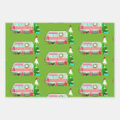 Schitterende  camper Trailer Holiday Wrapping Inpakpapier Vel (Voorkant)