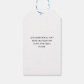 Schitterende cirkel lichten nieuwjaar cadeaulabel (Achterkant)