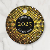 Schitterende cirkelverlichting Oud en Nieuw Bedankjes Labels (Voorkant)