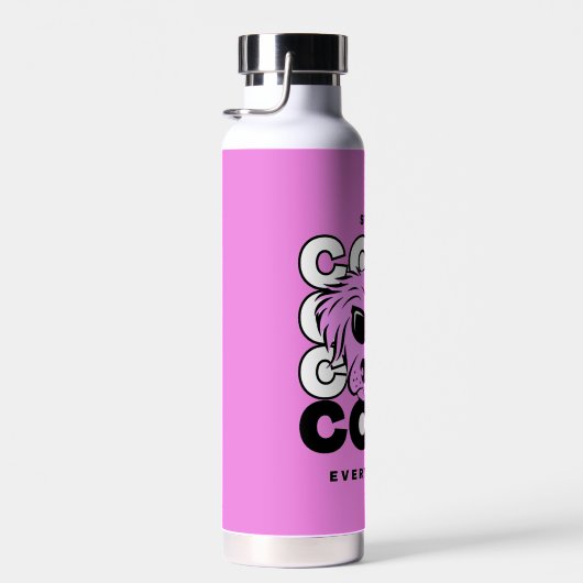 Schitterende coole Roze Dog Water Fles (Rechts)