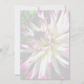 Schitterende Dahlia Bloem Bruiloft Feest Kaart (Achterkant)