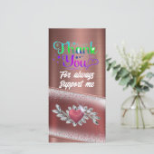 "Schitterende Dank" Bedankkaart (Staand voorkant)