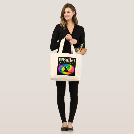 SCHITTERENDE DANSENDE KONINGIN GROTE TOTE BAG (Voorkant (model))