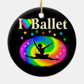 SCHITTERENDE DANSENDE KONINGIN KERAMISCH ORNAMENT (Achterkant)