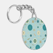 Schitterende diatomen Acrylische Sleutelhanger (Voorkant Links)