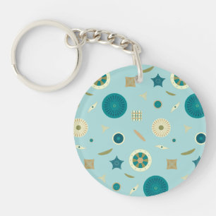 Schitterende diatomen Acrylische Sleutelhanger