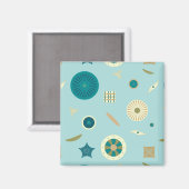 Schitterende Diatomen Magnet (Voorkant / Achterkant)