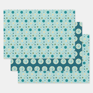 Schitterende Diatomen Papierset voor overvulling Inpakpapier Vel