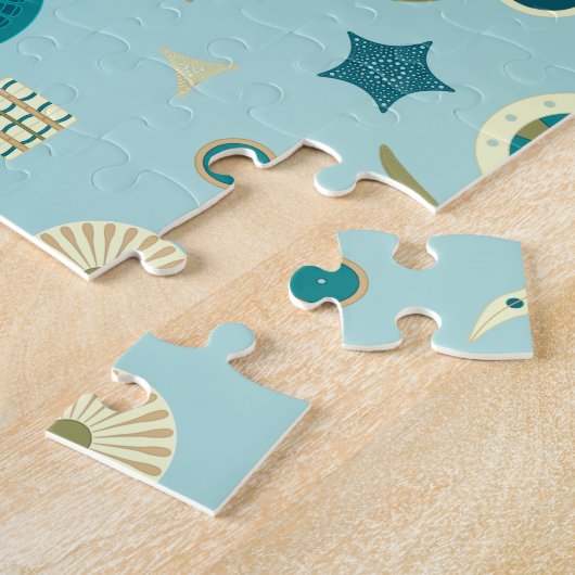 Schitterende Diatomen Puzzle Legpuzzel (Zijkant)