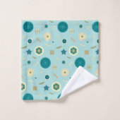 Schitterende diatoms handdoekset bad handdoek (Wasdoekje)