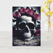 Schitterende Donkere en Gotische Roos De Kaart van (Gele Bloem)