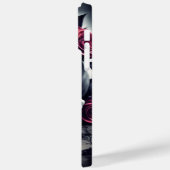 Schitterende Donkere en gotische Roos schedel Case-Mate iPhone Case (Achterkant / Links)