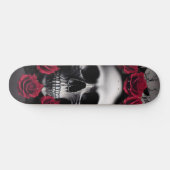 Schitterende Donkere en Gotische Rozen Skull Sigil Persoonlijk Skateboard (Horizontaal)