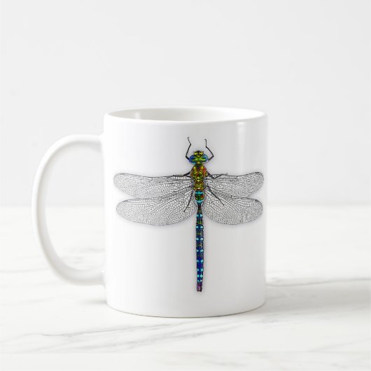 Schitterende Dragonfly-mok Koffiemok (Links)