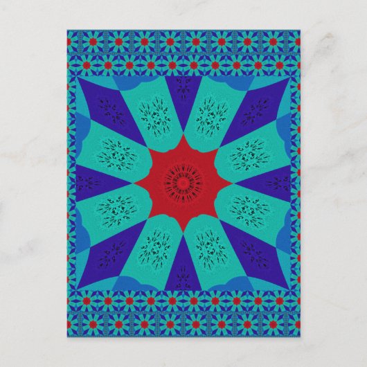 Schitterende Egyptische eminine Design Color Briefkaart (Voorkant)