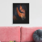 Schitterende en dramatische paarse kunst op Canvas (Insitu (Woonkamer))