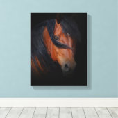 Schitterende en dramatische paarse kunst op Canvas Afdruk (Insitu (Houten vloer))