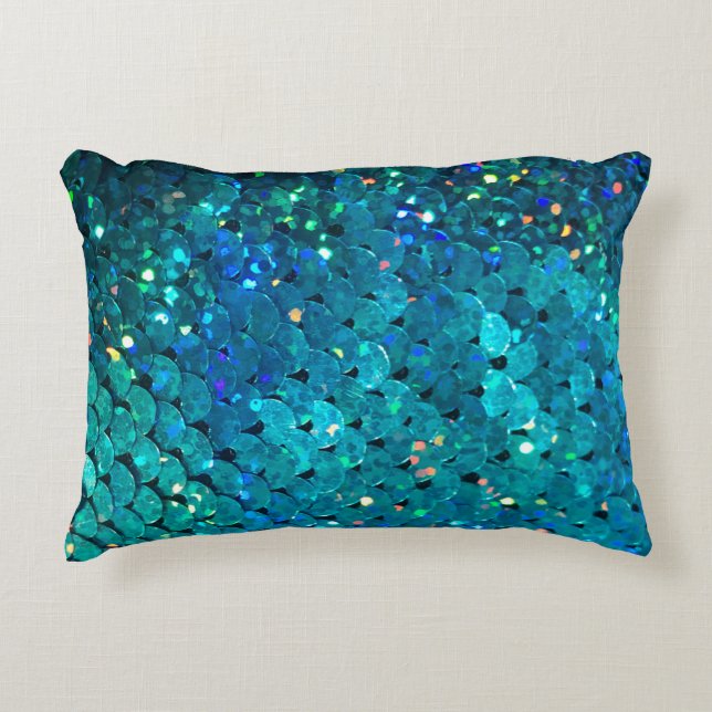 Schitterende en kleurrijke sinteren die mousseren  accent kussen (Voorkant)