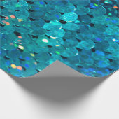 Schitterende en kleurrijke sinteren die mousseren  cadeaupapier (Hoek)