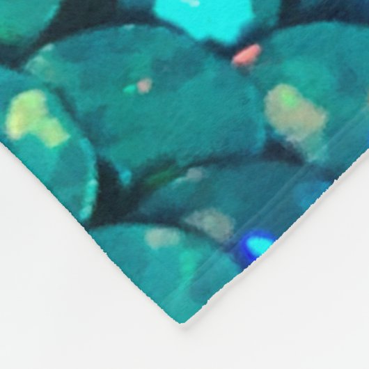 Schitterende en kleurrijke sinteren die mousseren  fleece deken (Hoek)