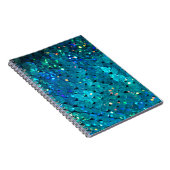 Schitterende en kleurrijke sinteren die mousseren notitieboek (Rechterzijde)