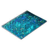 Schitterende en kleurrijke sinteren die mousseren notitieboek (Linkerzijde)