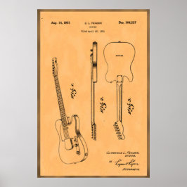 Schitterende en unieke elektronische patroonafdruk poster