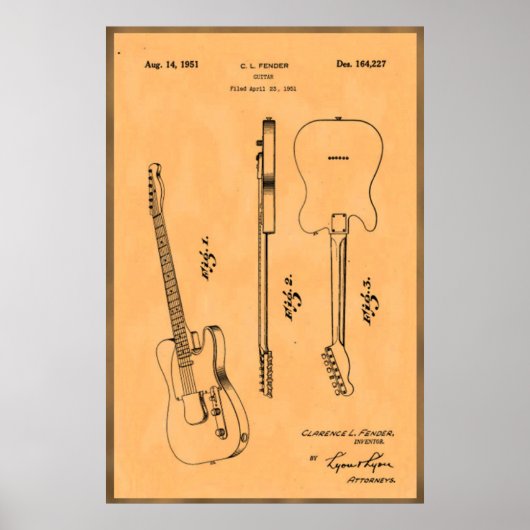 Schitterende en unieke elektronische patroonafdruk poster (Voorkant)
