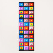 Schitterende en veelkleurige Geometrische Abstract Yogamat (Voorkant)