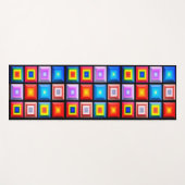 Schitterende en veelkleurige Geometrische Abstract Yogamat (Voorkant (horizontaal))