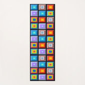 Schitterende en veelkleurige Geometrische Abstract Yogamat (Voorkant)