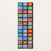 Schitterende en veelkleurige Geometrische Abstract Yogamat (Achterkant)