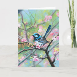 Schitterende Fairy Wren - Bedankkaart